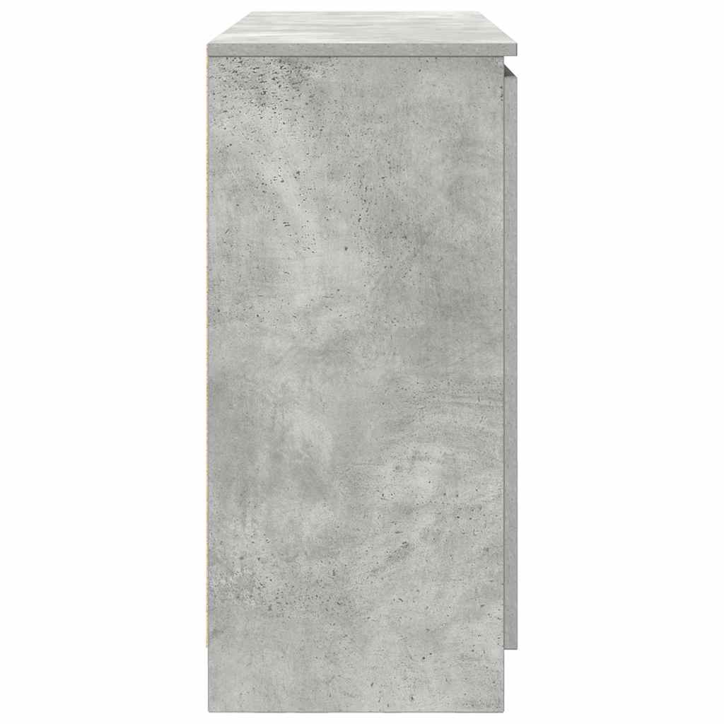Sideboard with Drawers Concrete Grey 100.5x35x76 cm Engineered Wood