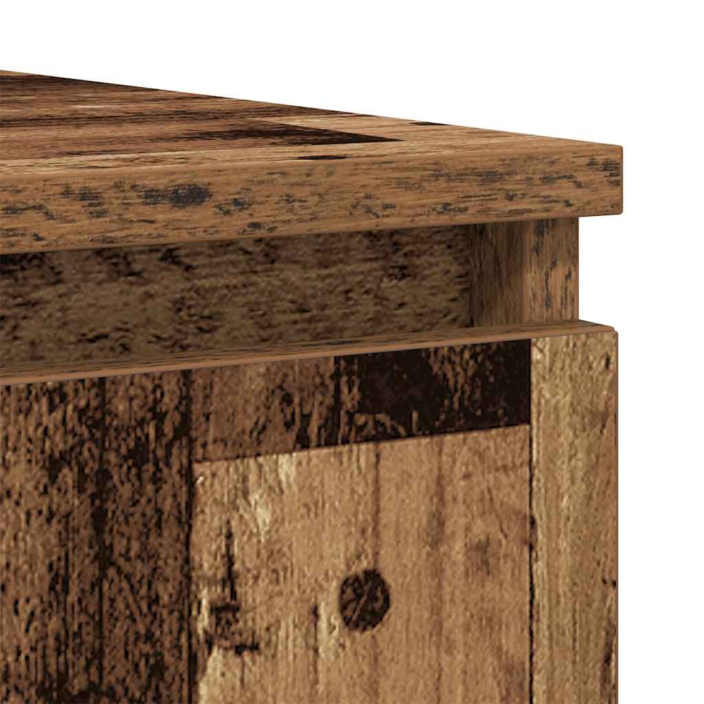 Sideboard with Drawers Old Wood 100.5x35x76 cm Engineered Wood