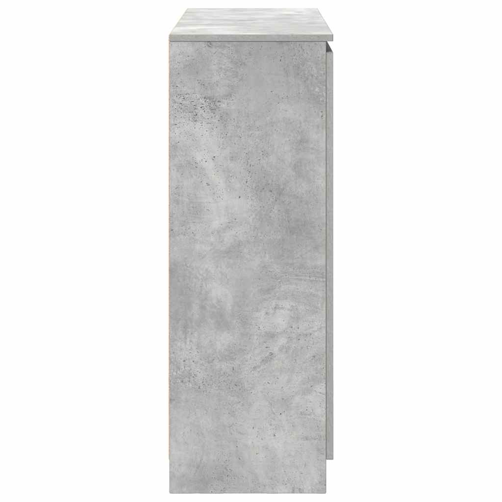 Sideboard with Drawers Concrete Grey 100.5x35x98.5 cm Engineered Wood