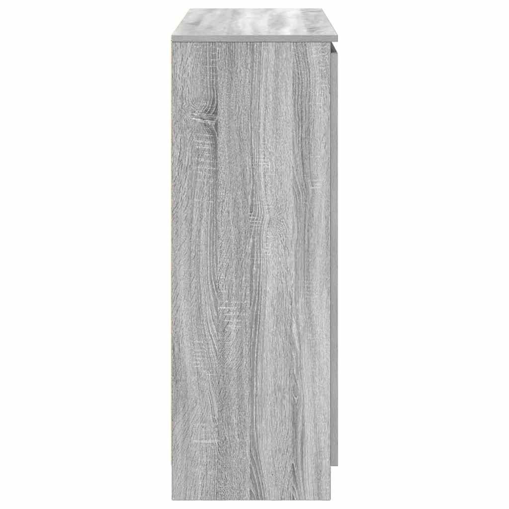 Sideboard with Drawers Grey Sonoma 100.5x35x98.5 cm Engineered Wood