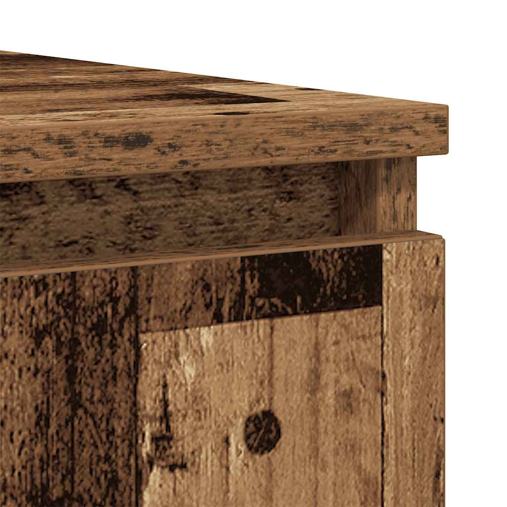 Sideboard with Drawers Old Wood 100.5x35x98.5 cm Engineered Wood
