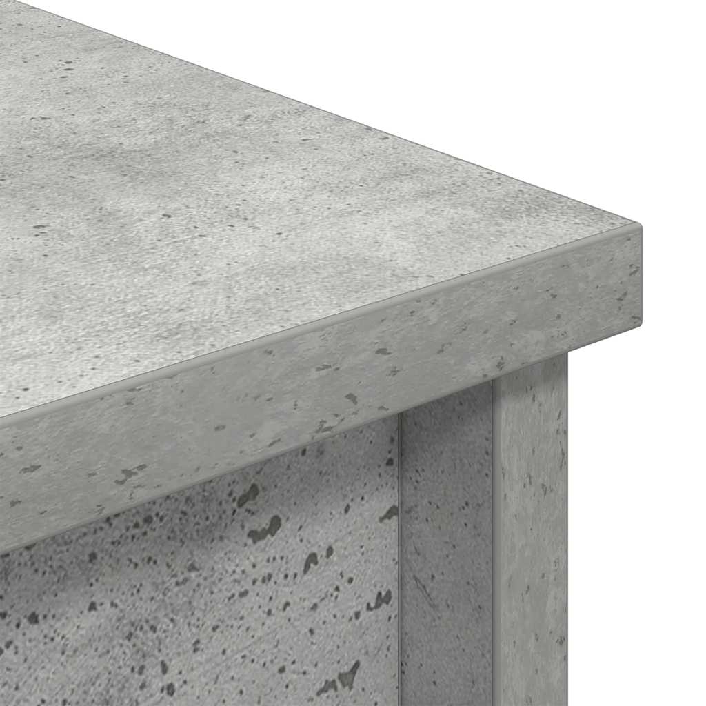 Highboard Concrete Grey 70x35x180 cm Engineered Wood