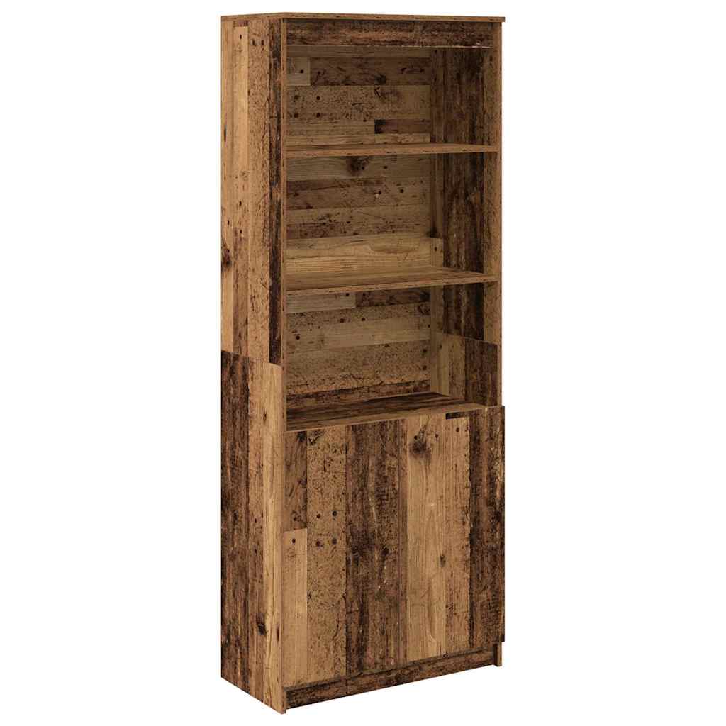 Highboard Old Wood 70x35x180 cm Engineered Wood