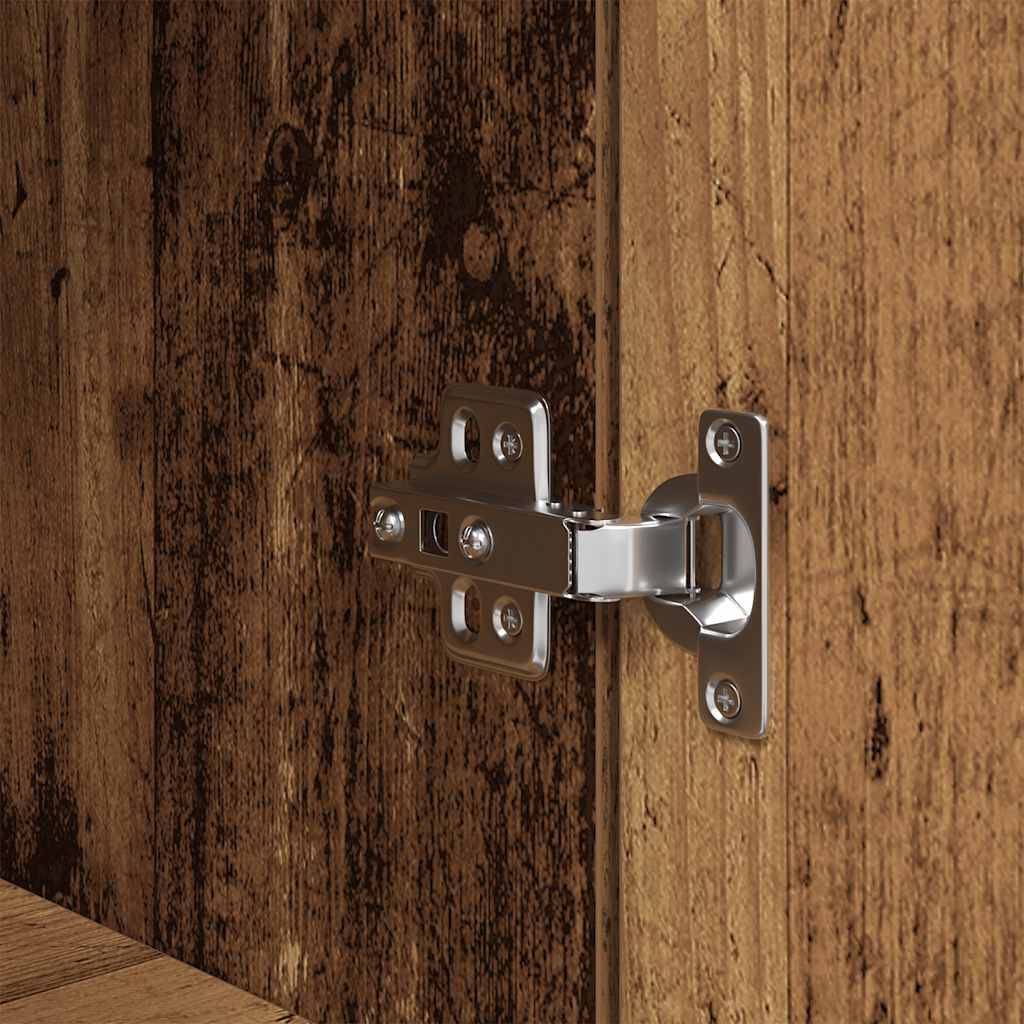 Highboard Old Wood 70x35x180 cm Engineered Wood