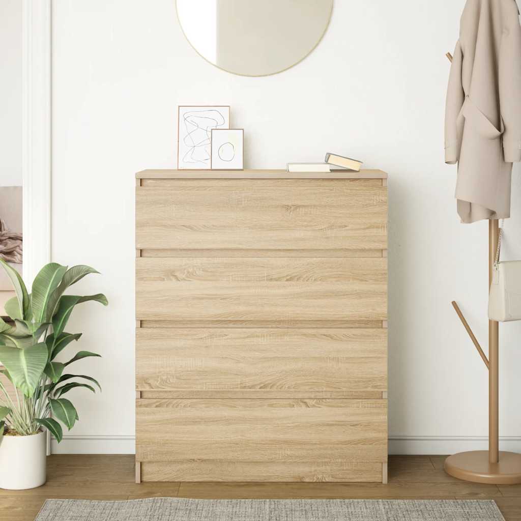 Sideboard Sonoma Oak 80x35x99 cm Engineered Wood