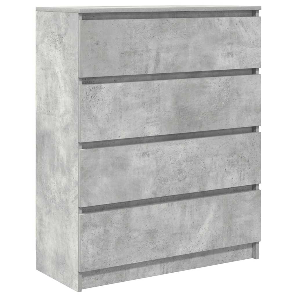 Sideboard Concrete Grey 80x35x99 cm Engineered Wood