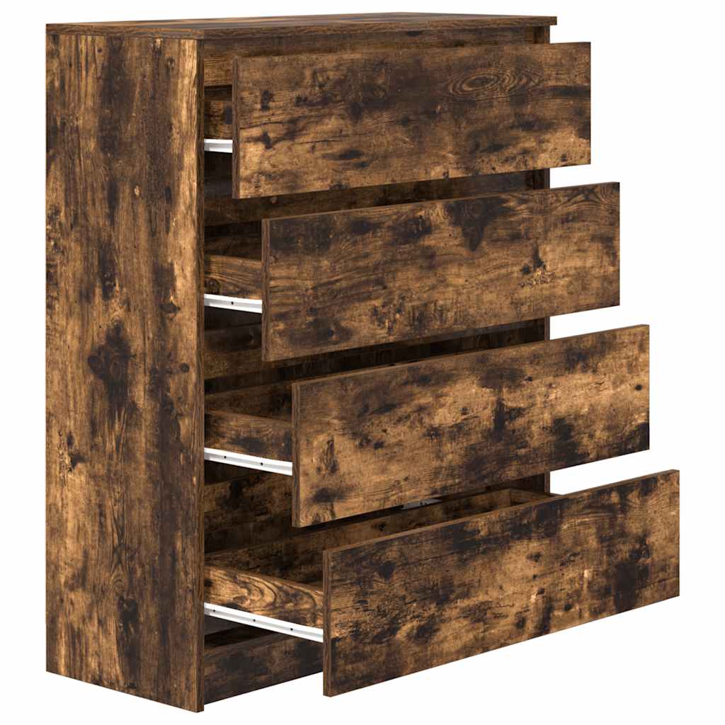 Sideboard Smoked Oak 80x35x99 cm Engineered Wood