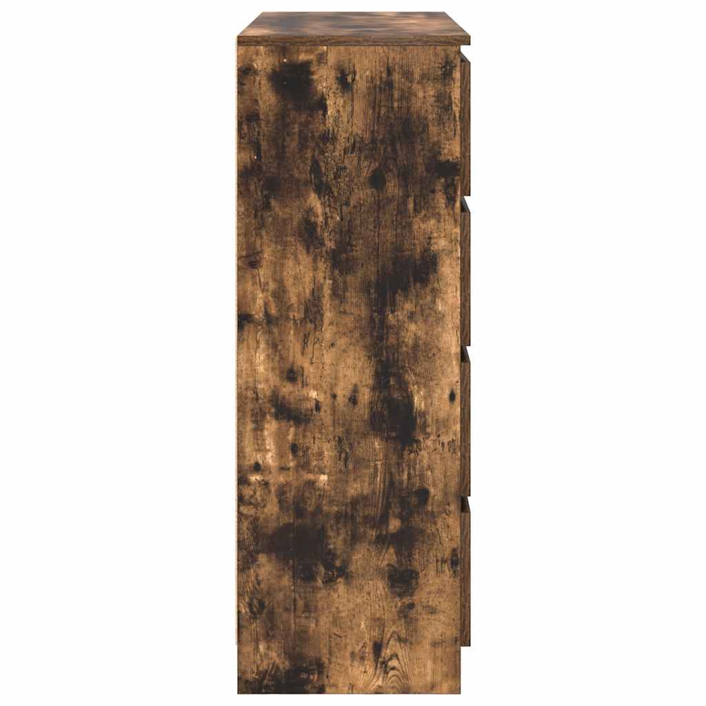 Sideboard Smoked Oak 100x35x99 cm Engineered Wood