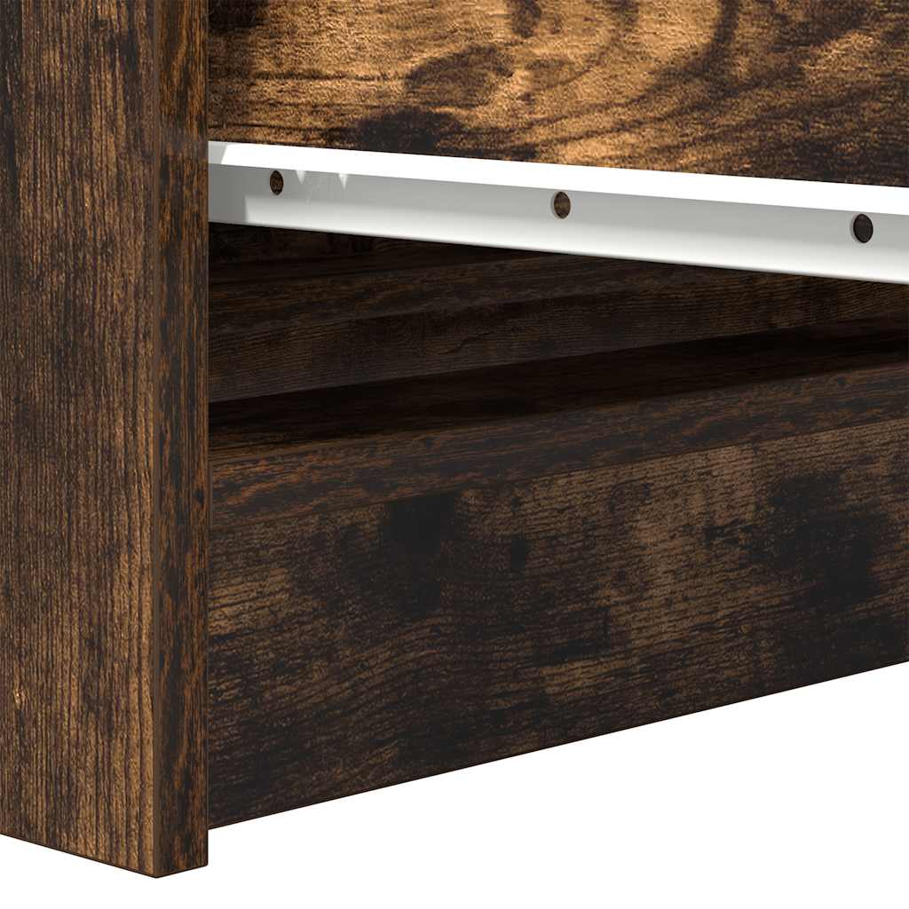 Sideboard Smoked Oak 100x35x99 cm Engineered Wood