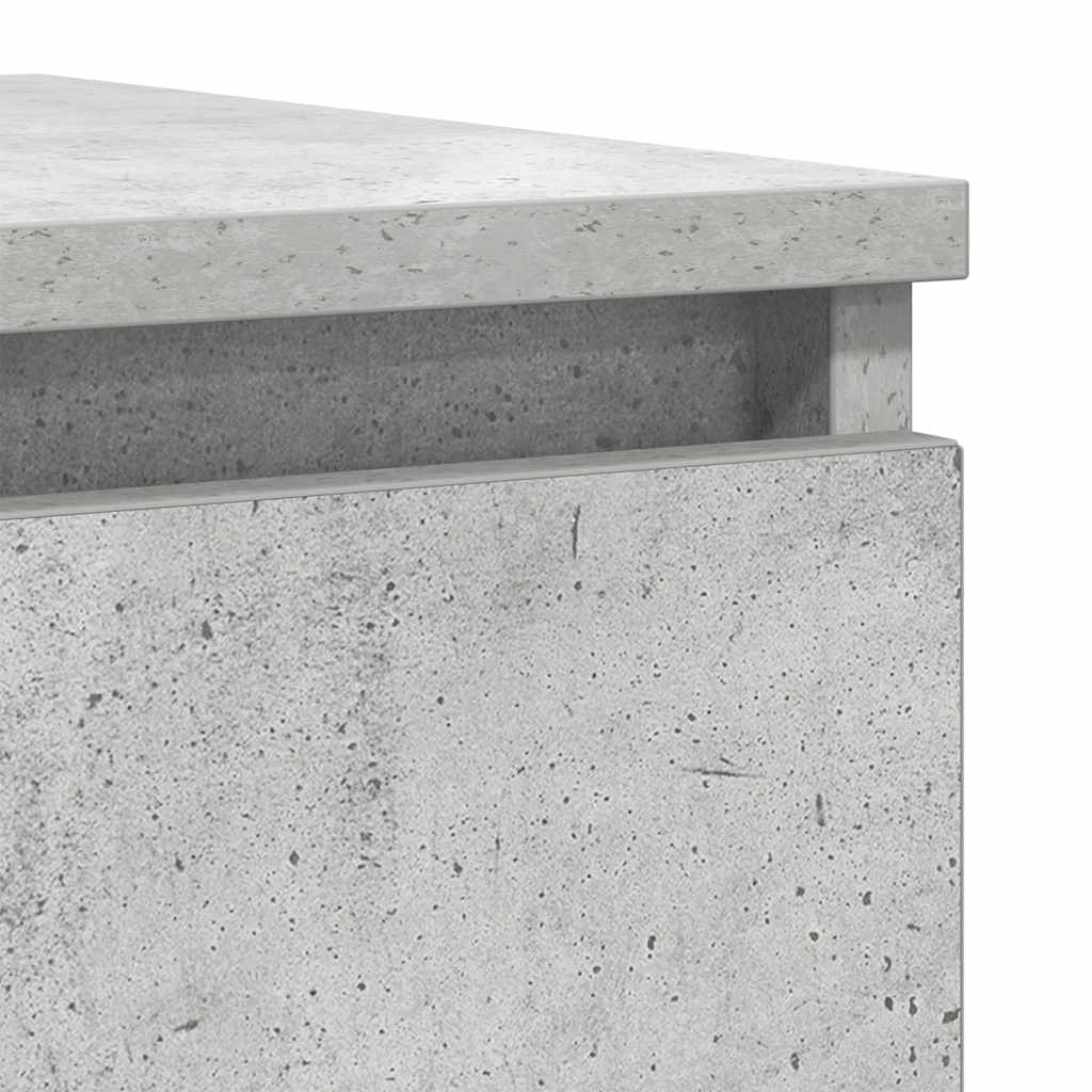 Sideboard Concrete Grey 100x35x76 cm Engineered Wood