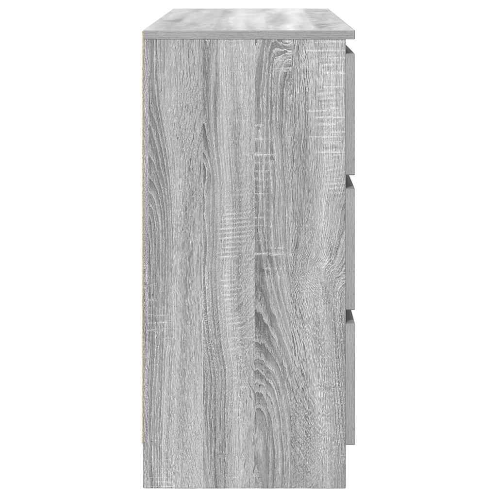 Sideboard Grey Sonoma 100x35x76 cm Engineered Wood