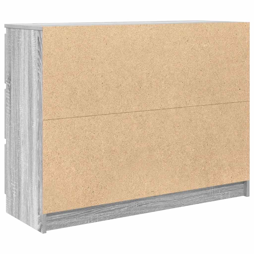Sideboard Grey Sonoma 100x35x76 cm Engineered Wood