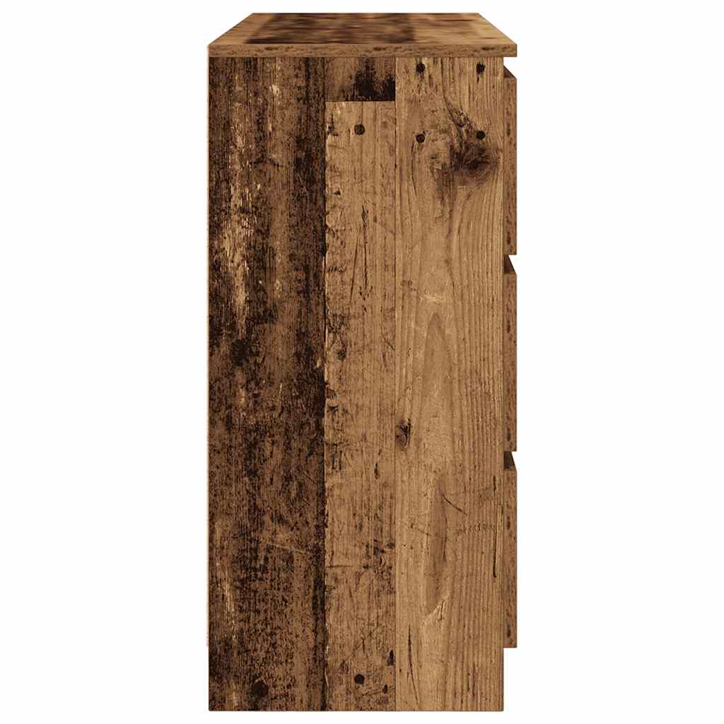 Sideboard Old Wood 100x35x76 cm Engineered Wood
