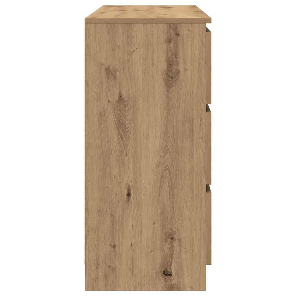 Sideboard Artisan Oak 100x35x76 cm Engineered Wood