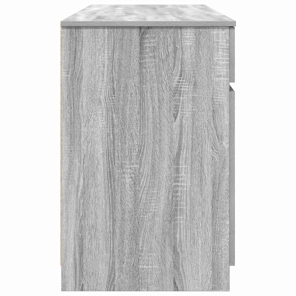 Desk with Drawer Grey sonoma 140 x 49 x 76 cm Engineered wood