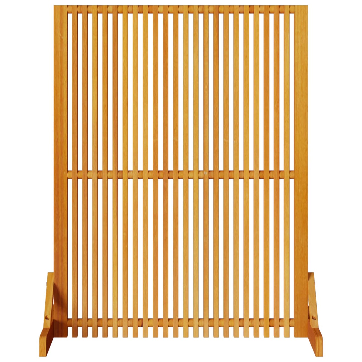 Privacy Screen Brown 79.5 x 50 x 110 cm Solid Acacia Wood