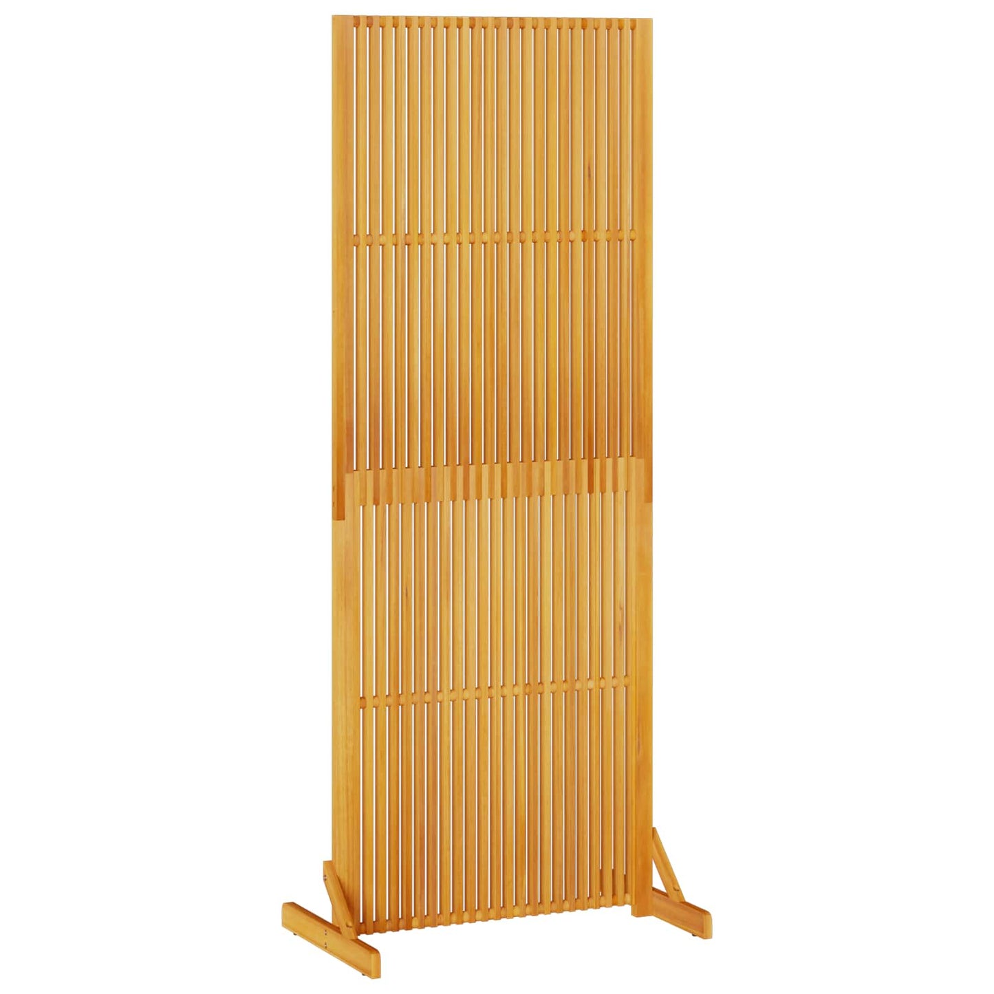 Privacy Screen Brown 79.5 x 50 x 200 cm Solid Acacia Wood