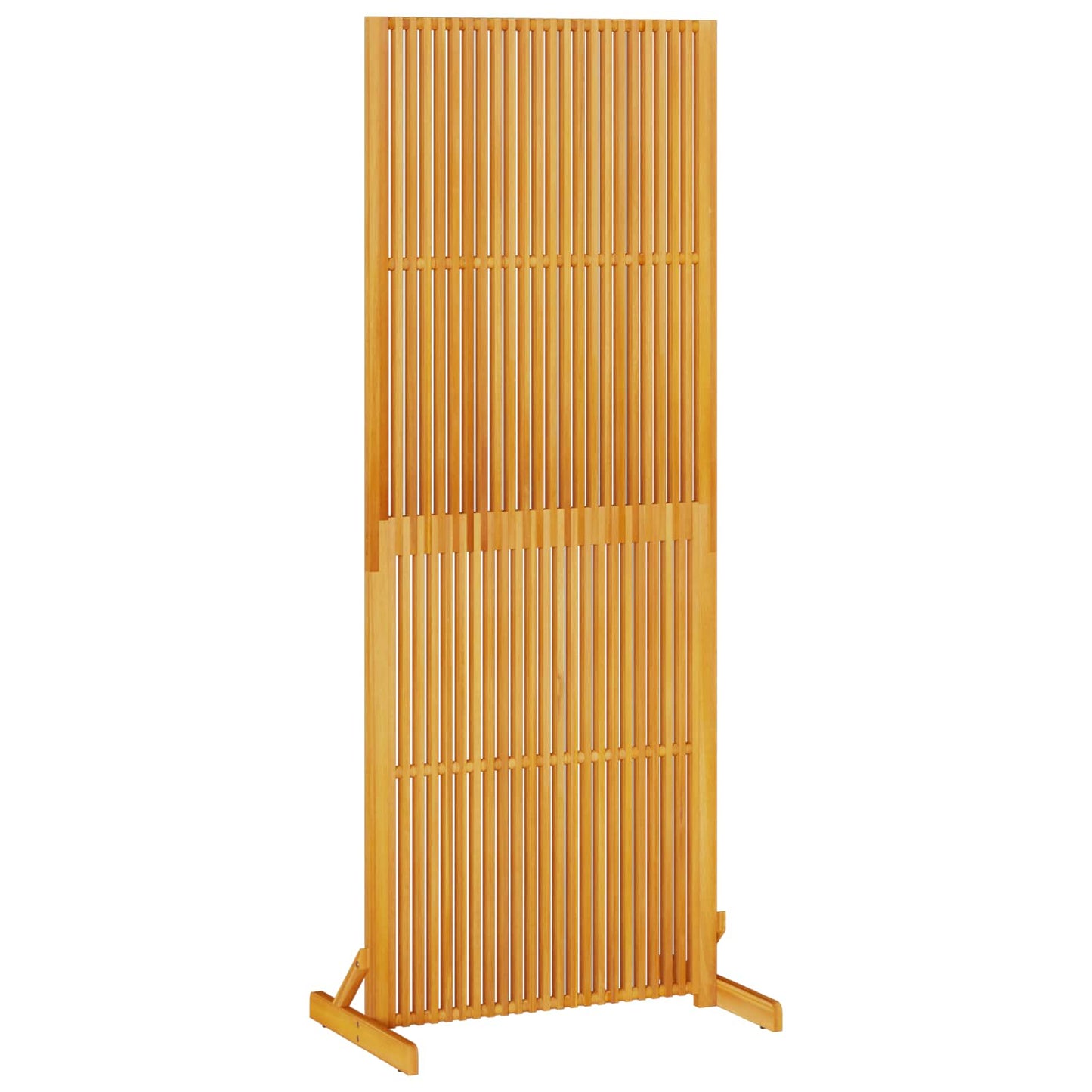 Privacy Screen Brown 79.5 x 50 x 200 cm Solid Acacia Wood