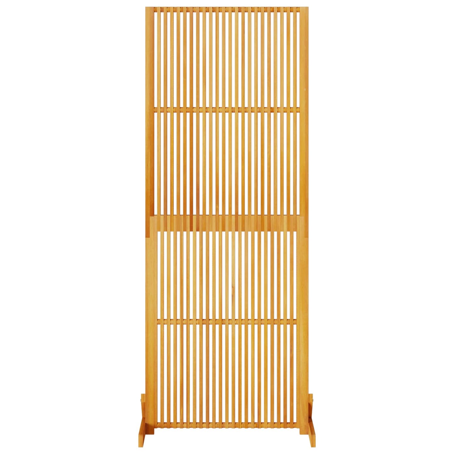 Privacy Screen Brown 79.5 x 50 x 200 cm Solid Acacia Wood