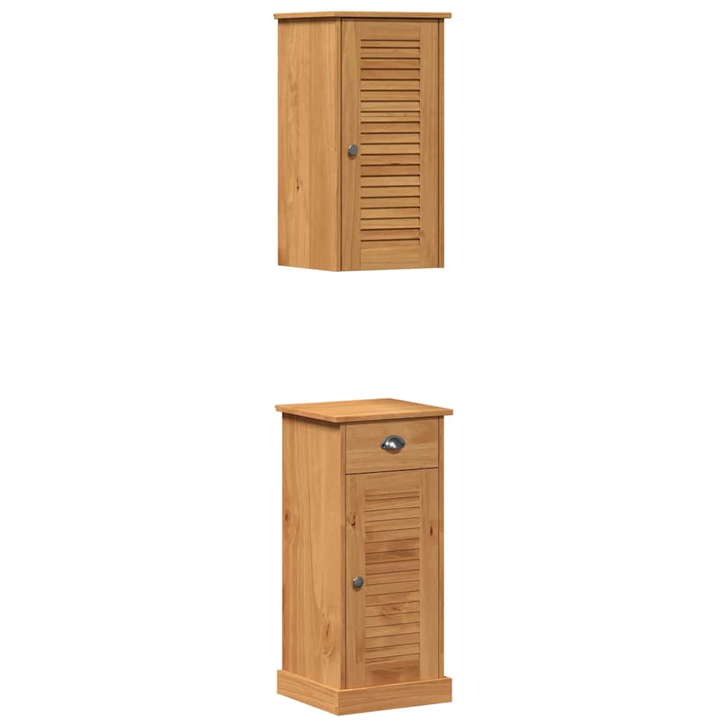 Bathroom Cabinet VIGO 2 pcs Brown and Honey Brown