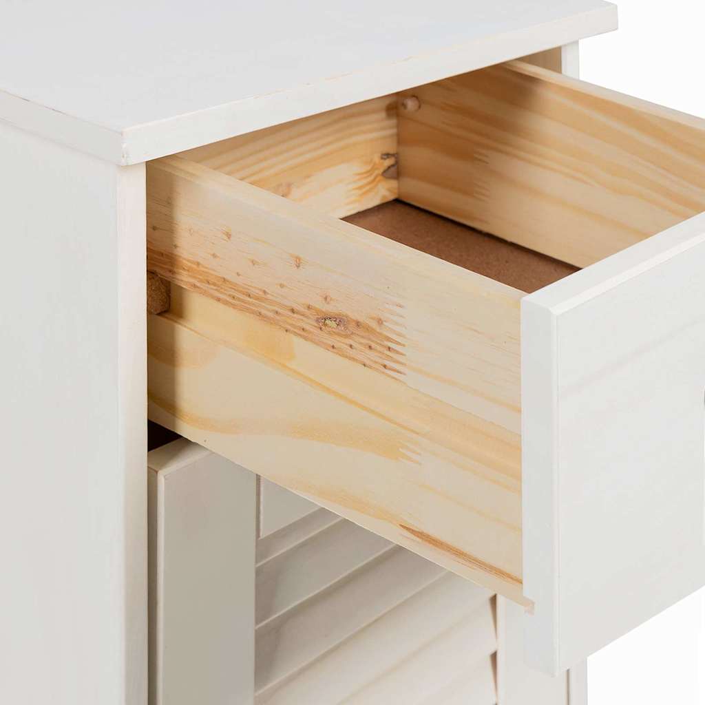 Bathroom Cabinet with Drawer VIGO 2 pcs White and Antique White