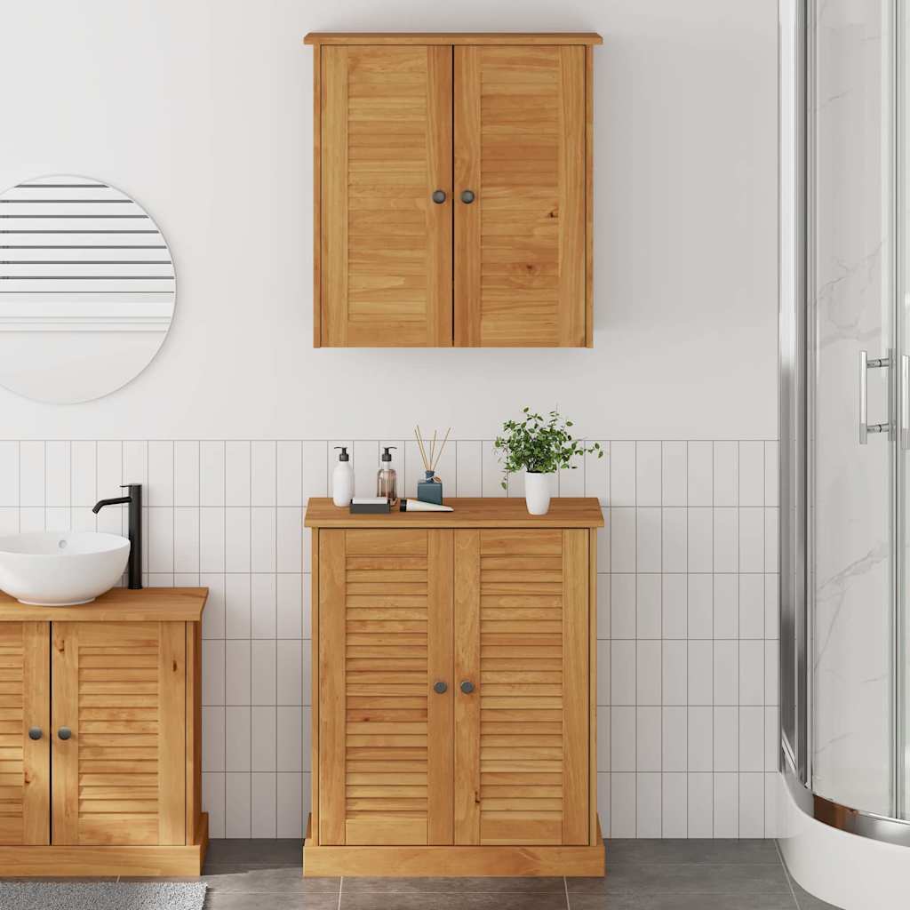Bathroom Furniture Set VIGO 2 pcs Brown and Honey Brown