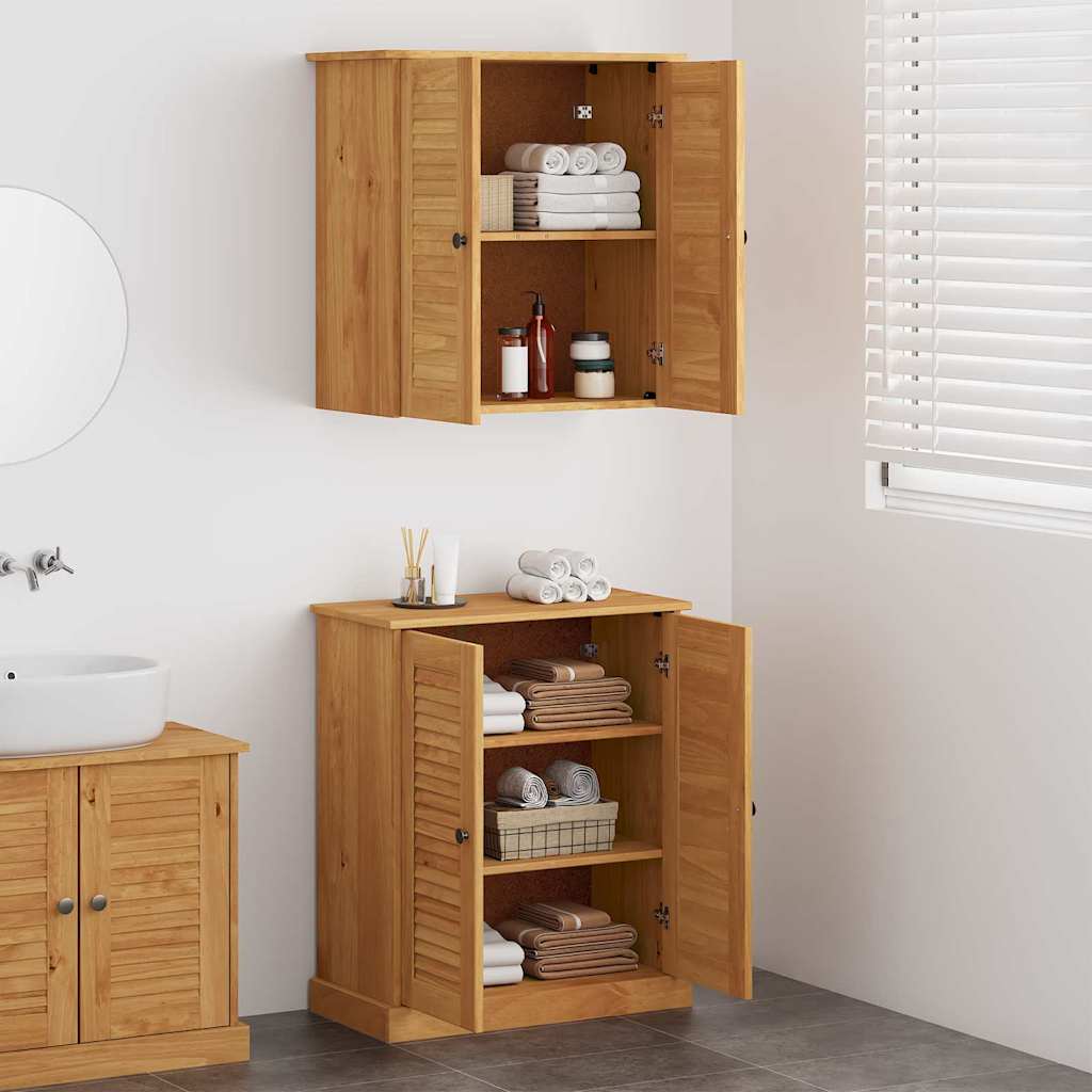 Bathroom Furniture Set VIGO 2 pcs Brown and Honey Brown