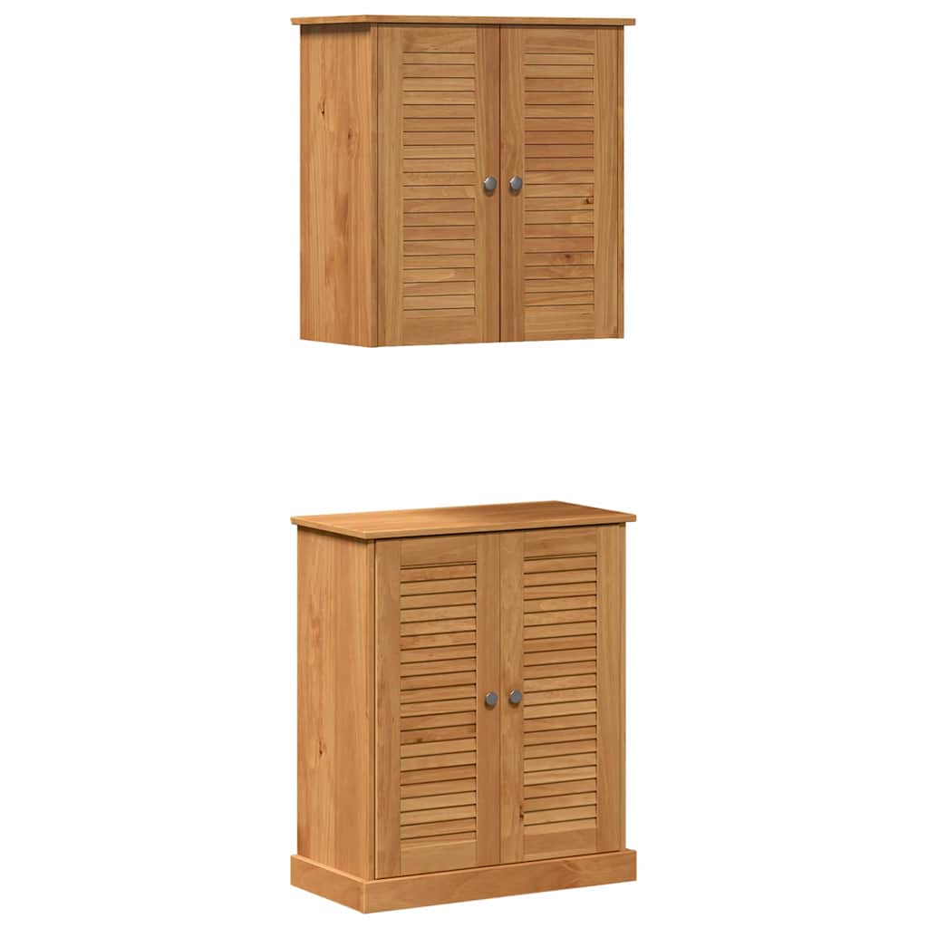 Bathroom Furniture Set VIGO 2 pcs Brown and Honey Brown