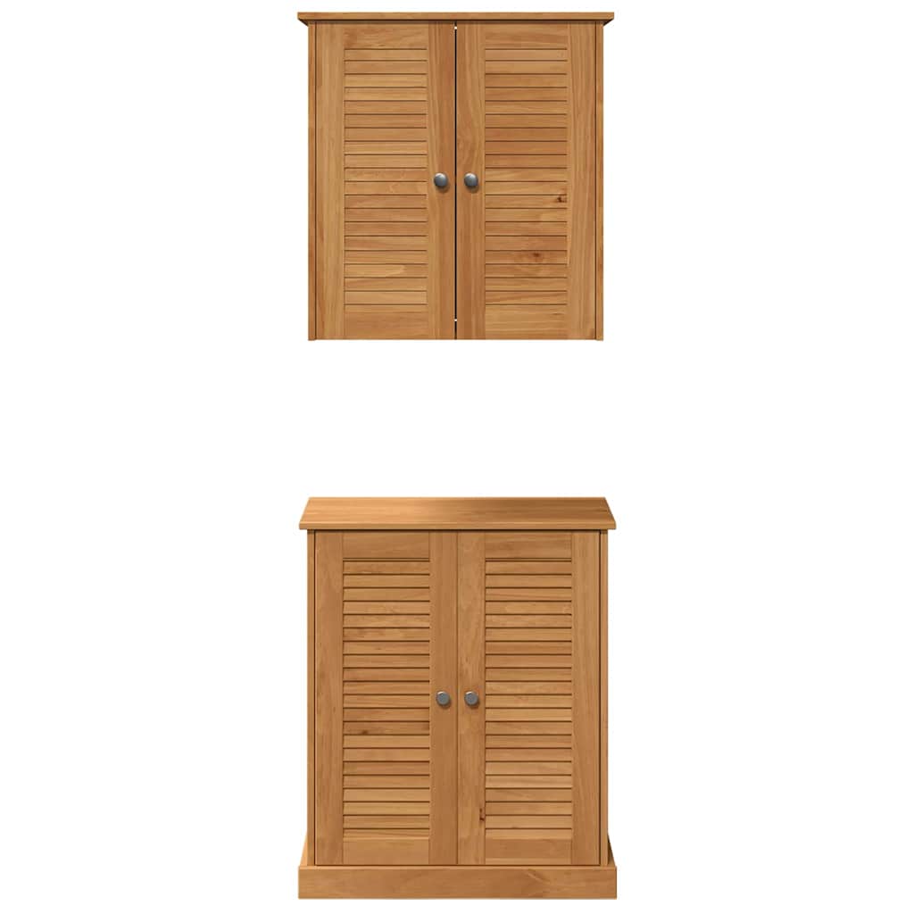 Bathroom Furniture Set VIGO 2 pcs Brown and Honey Brown