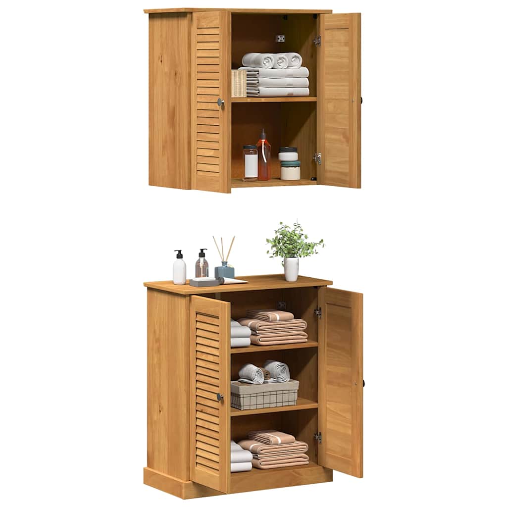 Bathroom Furniture Set VIGO 2 pcs Brown and Honey Brown