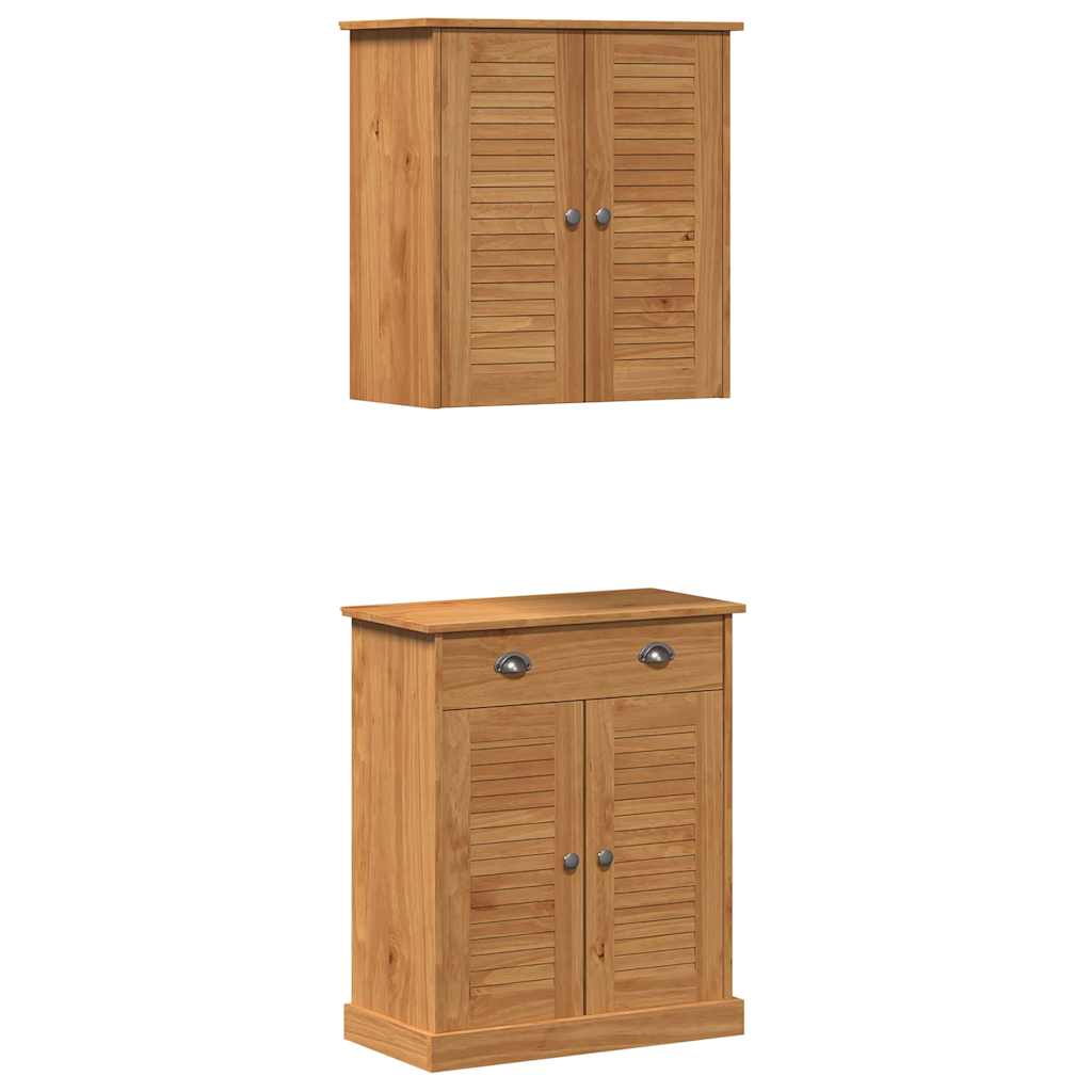 Bathroom Furniture Set VIGO 2 pcs Brown and Honey Brown