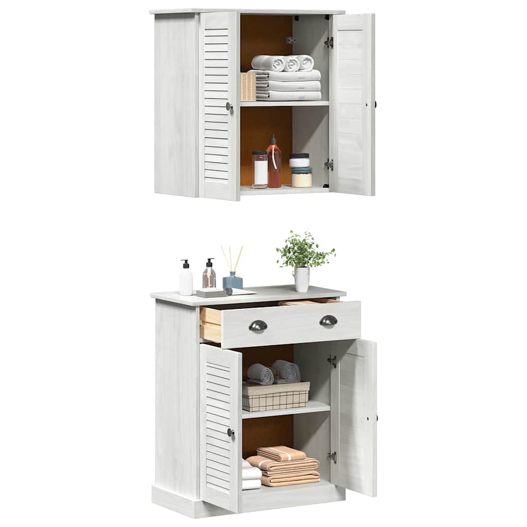 Bathroom Furniture Set VIGO 2 pcs White and Antique White