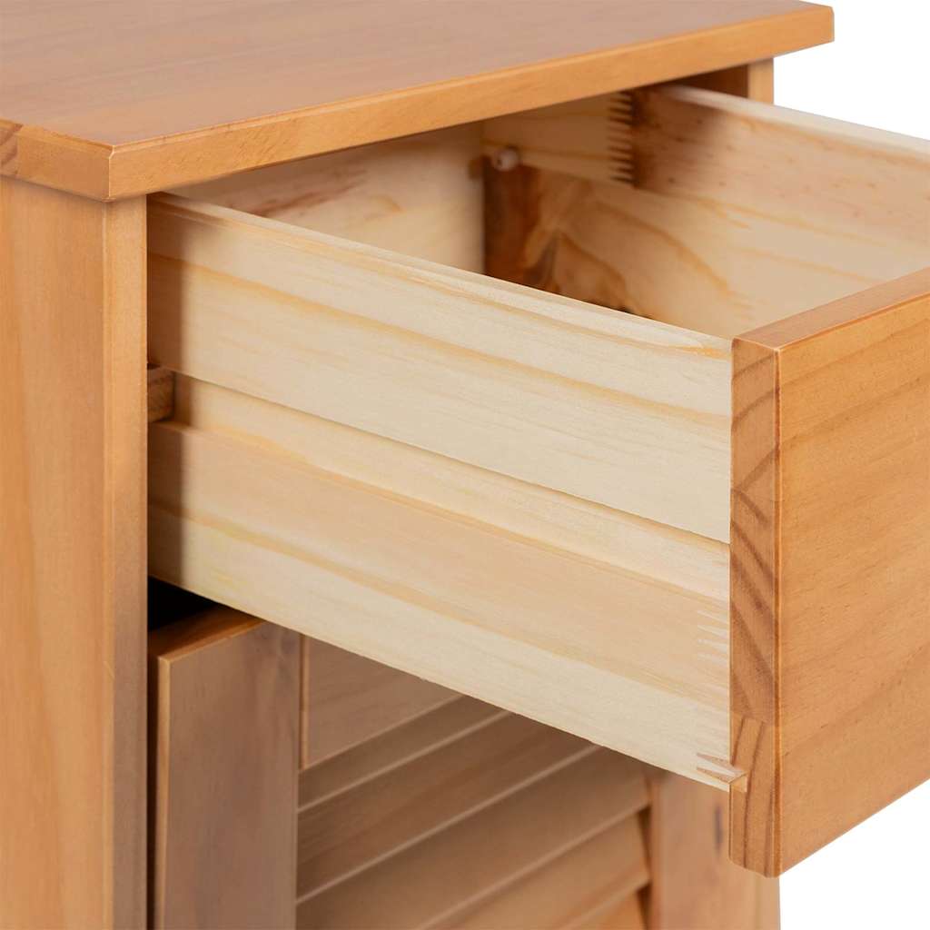 Bathroom Furniture Set VIGO 3 pcs Honey Brown Solid Pine Wood