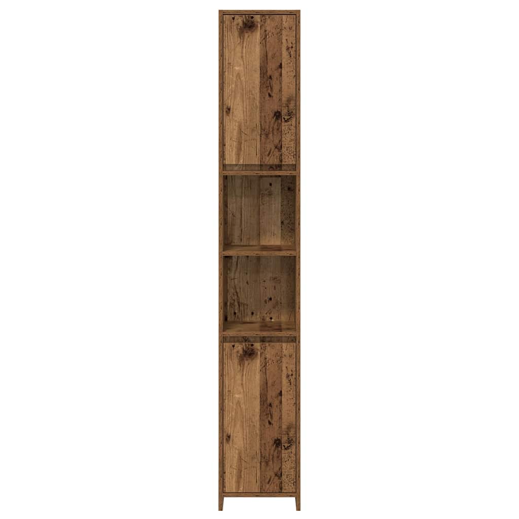 4 Piece Bathroom Furniture Set Old Wood Engineered Wood