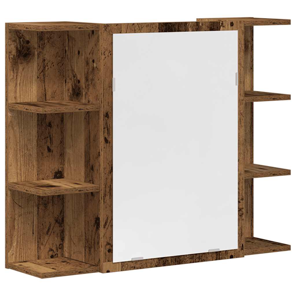 4 Piece Bathroom Furniture Set Old Wood Engineered Wood