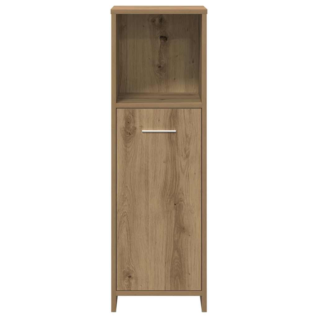 vidaXL 3 Piece Bathroom Furniture Set Artisan Oak Engineered Wood