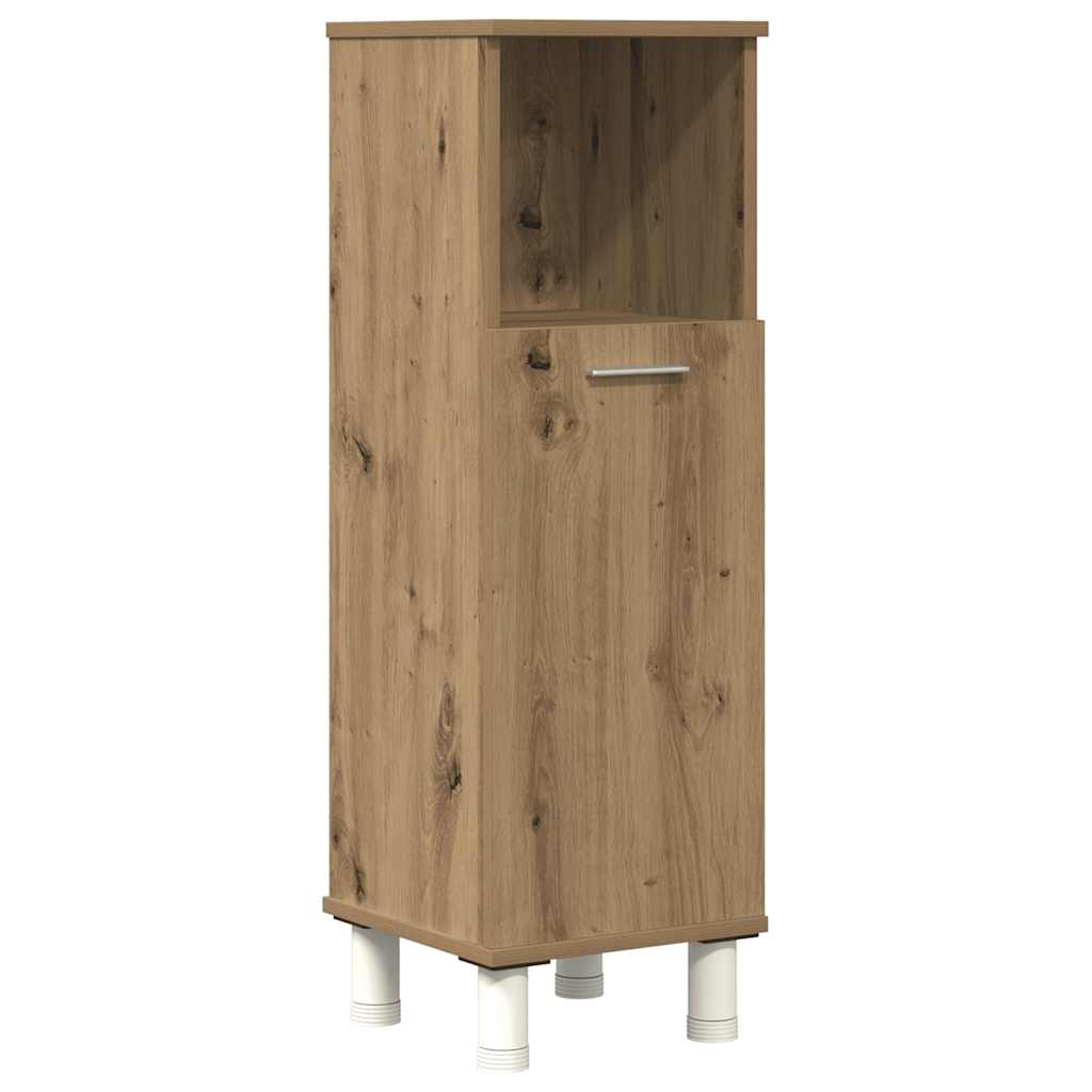 vidaXL 3 Piece Bathroom Furniture Set Artisan Oak Engineered Wood