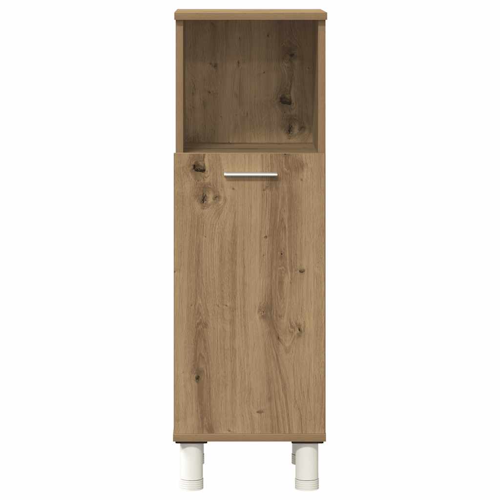 vidaXL 3 Piece Bathroom Furniture Set Artisan Oak Engineered Wood