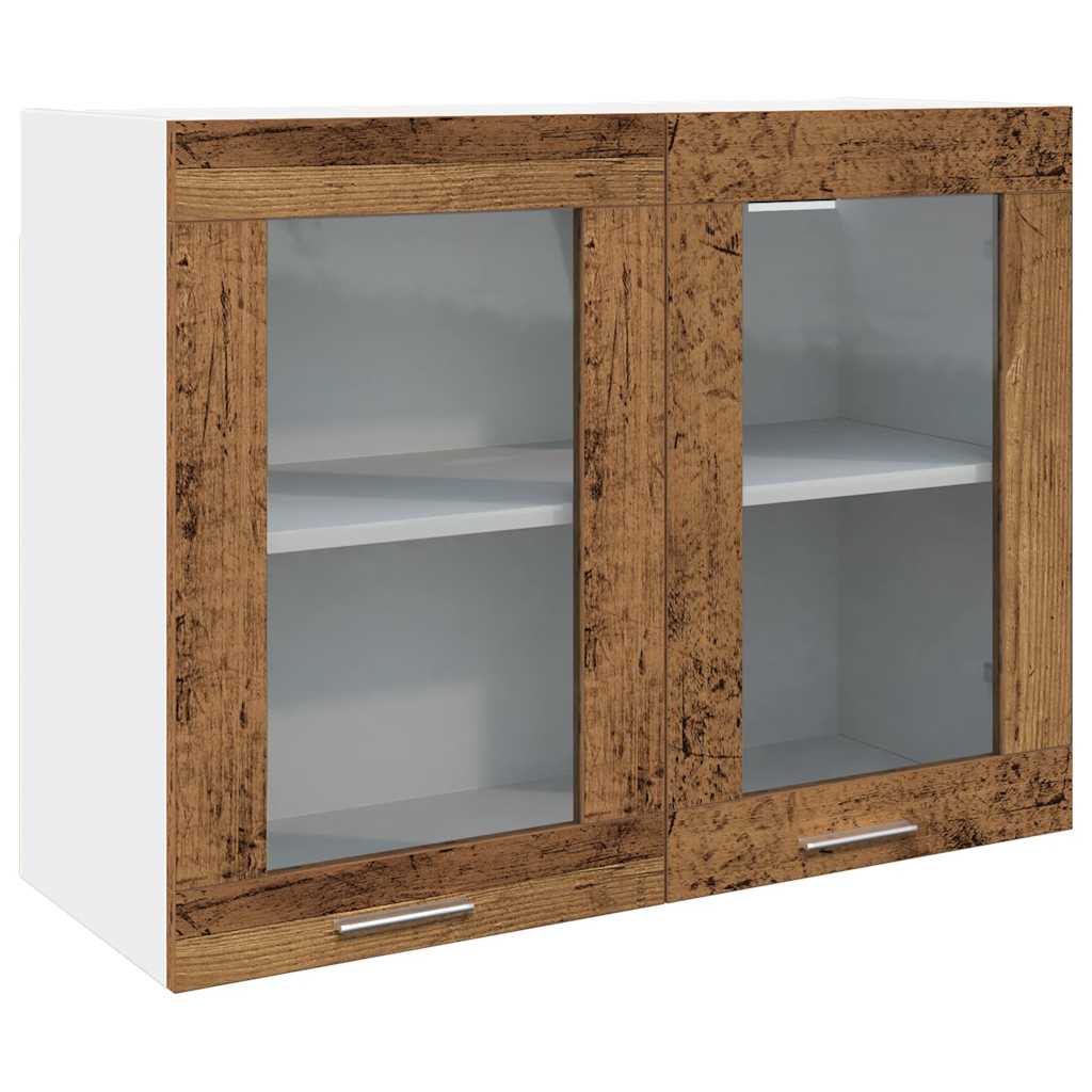 7 Piece Kitchen Cabinet Set Lyon Old Wood Engineered Wood