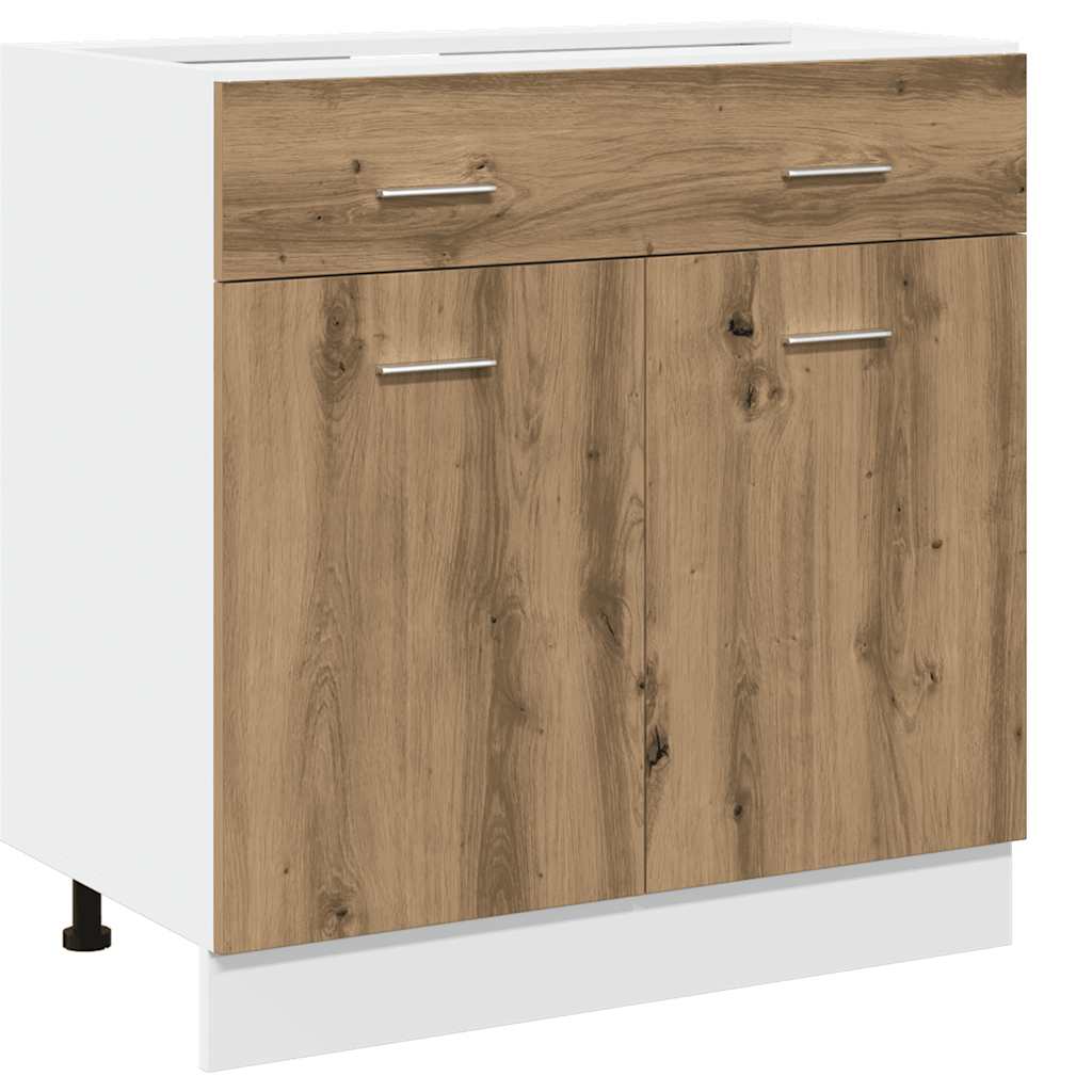 vidaXL 7 Piece Kitchen Cabinet Set Artisan Oak Engineered Wood