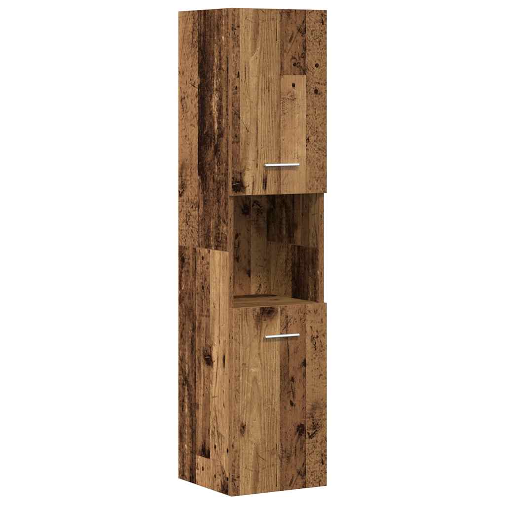 3 Piece Bathroom Furniture Set Old Wood Engineered Wood