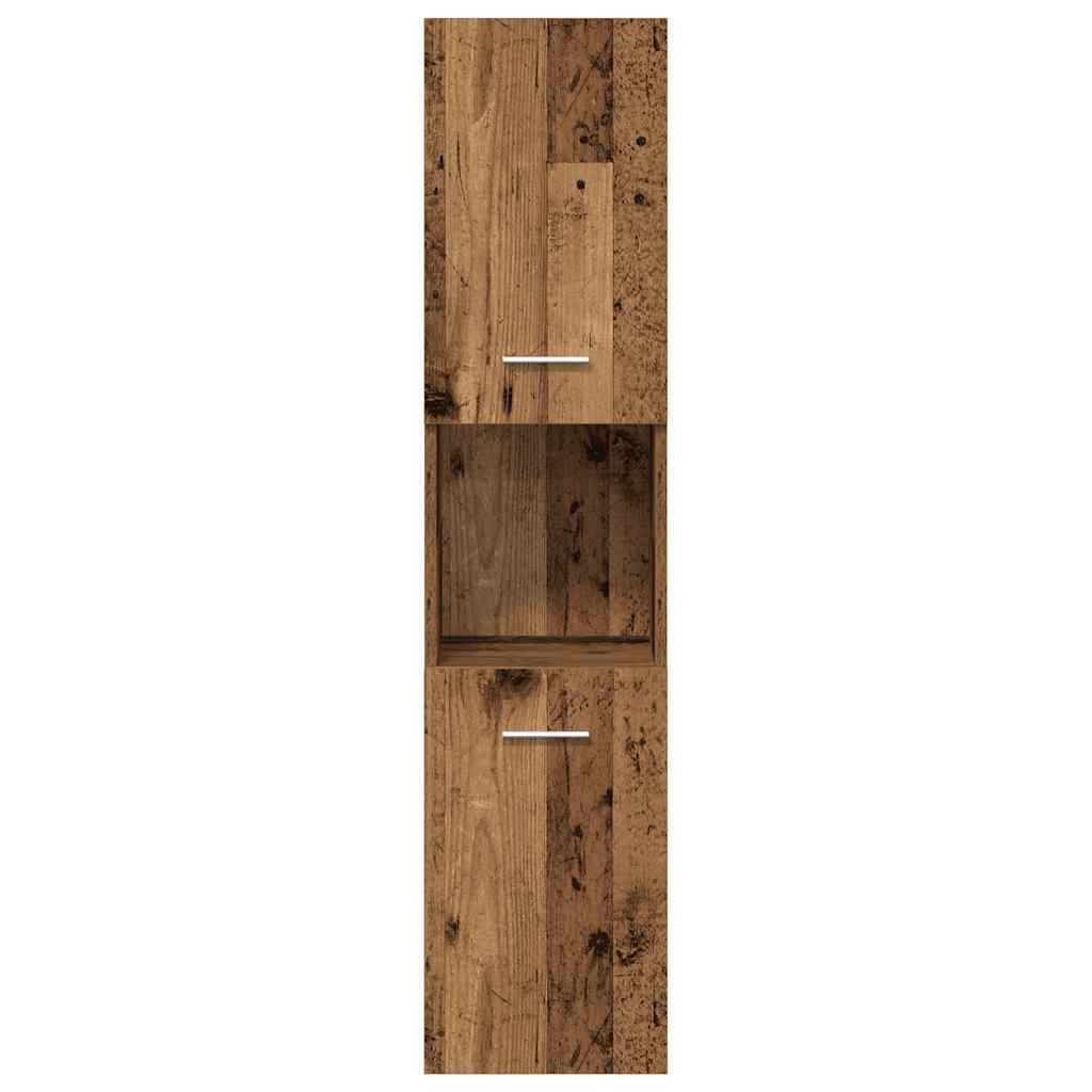 3 Piece Bathroom Furniture Set Old Wood Engineered Wood