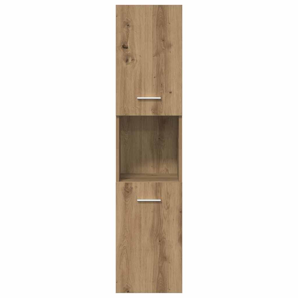 3 Piece Bathroom Furniture Set Artisan Oak Engineered Wood