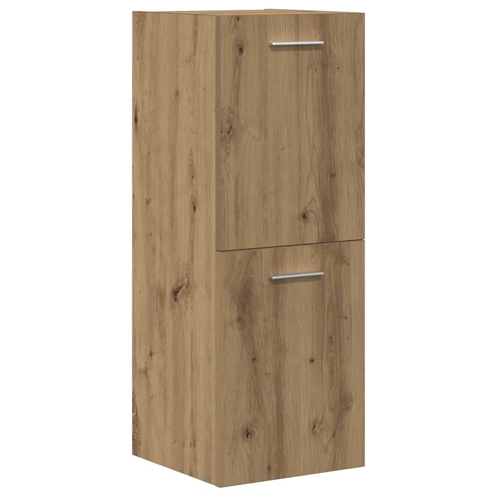 vidaXL 3 Piece Bathroom Furniture Set Artisan Oak Engineered Wood