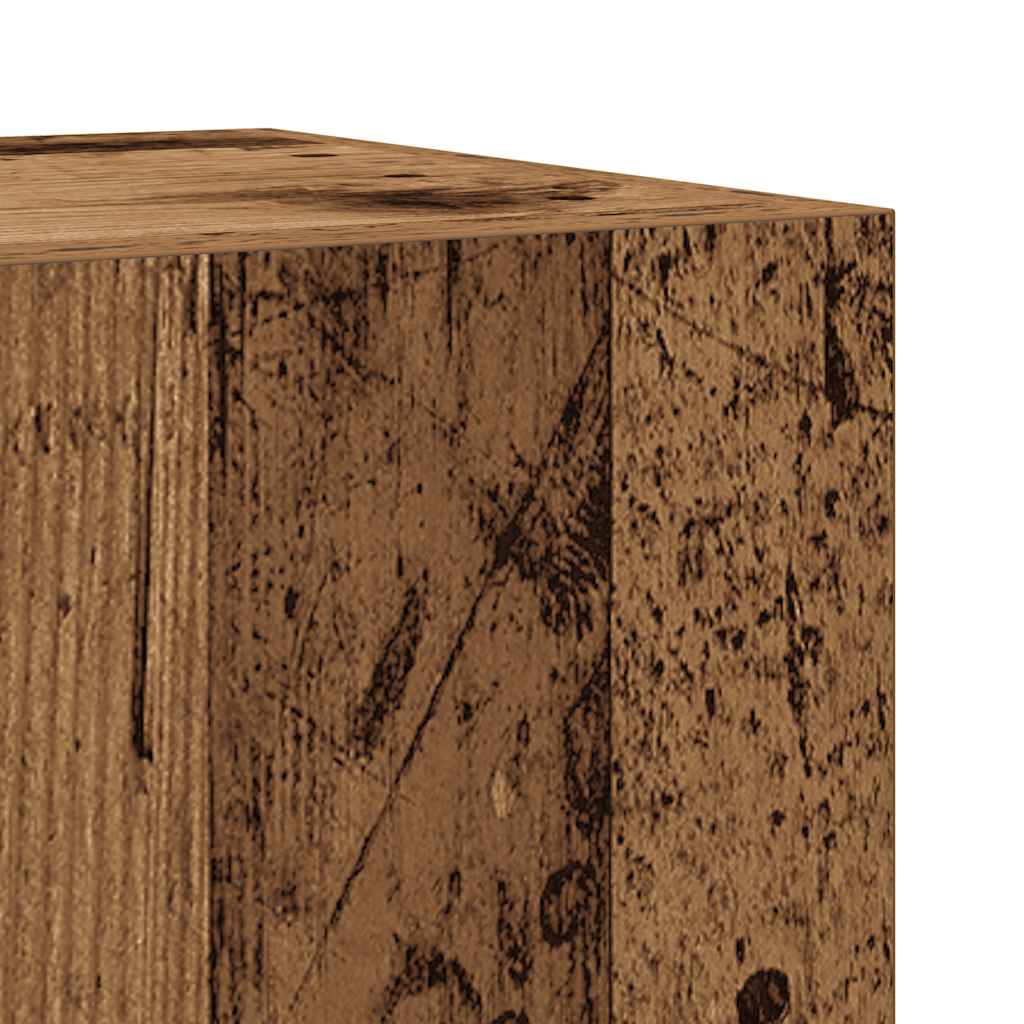 4 Piece Bathroom Furniture Set Old Wood Engineered Wood