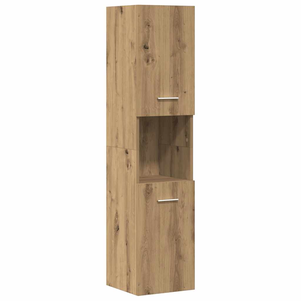 4 Piece Bathroom Furniture Set Artisan Oak Engineered Wood