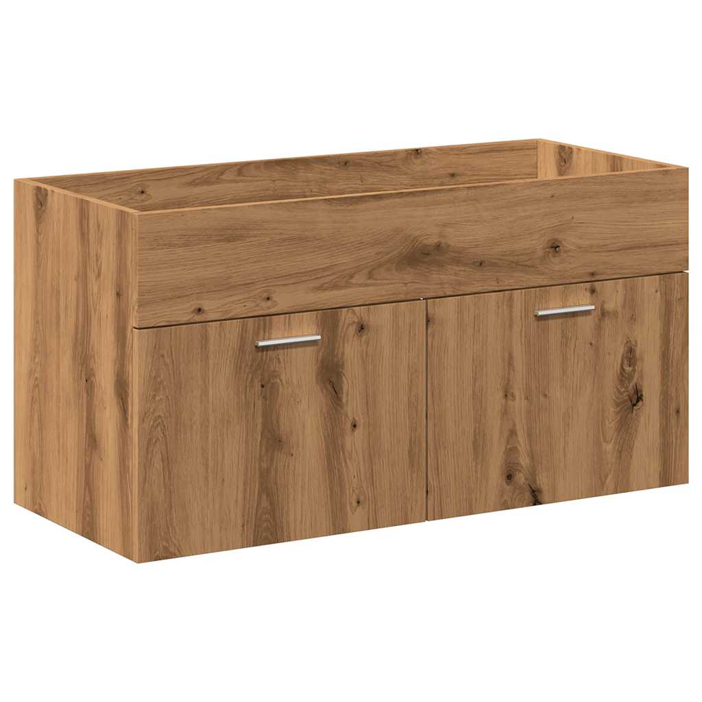 4 Piece Bathroom Furniture Set Artisan Oak Engineered Wood