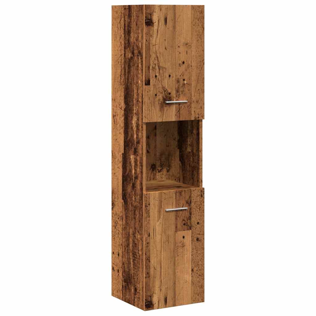 vidaXL 5 Piece Bathroom Furniture Set Old Wood Engineered Wood