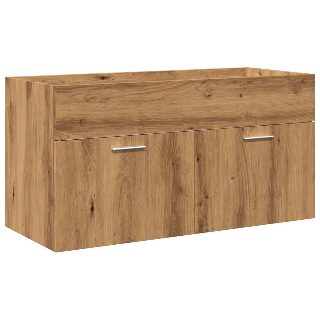 vidaXL 5 Piece Bathroom Furniture Set Artisan Oak Engineered Wood