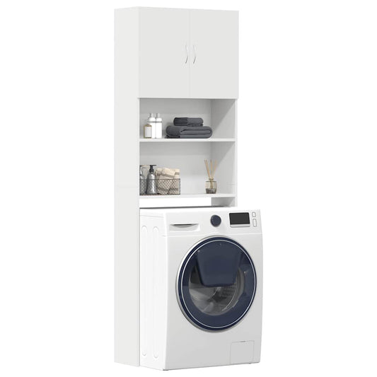 vidaXL Washing Machine Cabinet White 64x24x190 cm Engineered Wood